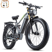 DAMSON Electric Bike for Adult 1000W Ebike 48V 20AH Removable Battery 26"X4"Fat Tire up to 30MPH &75 Miles Long Range Off Road Beach Mountain Electric Bicycle with Dual Hydraulic Disc Brakes