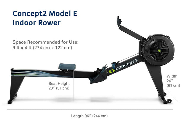 Concept2 RowErg Indoor Rowing Machine with Tall Legs - PM5 Monitor, Device Holder, Adjustable Air Resistance, Easy Storage