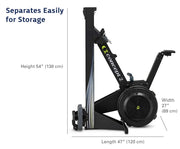 Concept2 RowErg Indoor Rowing Machine with Tall Legs - PM5 Monitor, Device Holder, Adjustable Air Resistance, Easy Storage