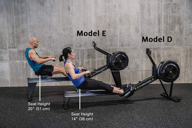 Concept2 RowErg Indoor Rowing Machine with Tall Legs - PM5 Monitor, Device Holder, Adjustable Air Resistance, Easy Storage