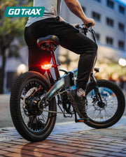 Gotrax R1 20" Folding Electric Bike with 40 Miles Range by 48V Battery, 20Mph Power by 350W, Weighs Only 45lbs, LCD Display & 5 Pedal-Assist Levels, Suitable for Leisure Riding&Commuting White