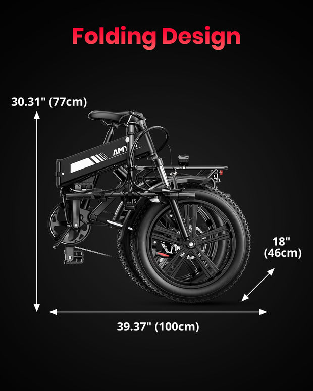 AMYET EB20 Electric Bike for Adults with 720Wh LG Removable Battery,Peak 1500W Motor,and 30MPH Top Speed (Black)