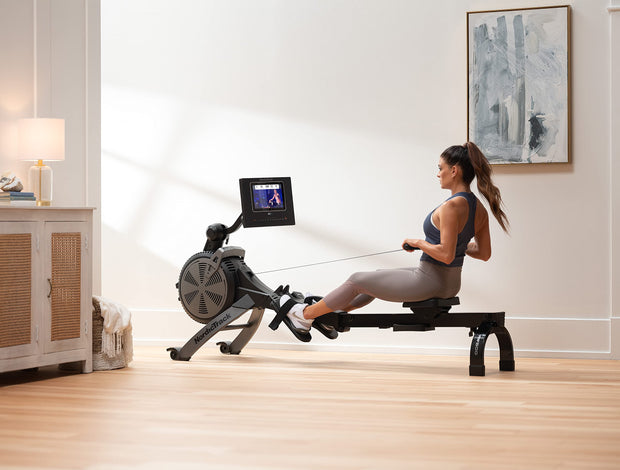 NordicTrack RW600; iFIT-Enabled Rower with 7” Pivoting Touchscreen and SpaceSaver Design